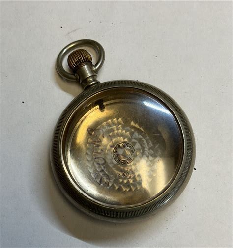 vintage fake omega pocket watch steel fahys case